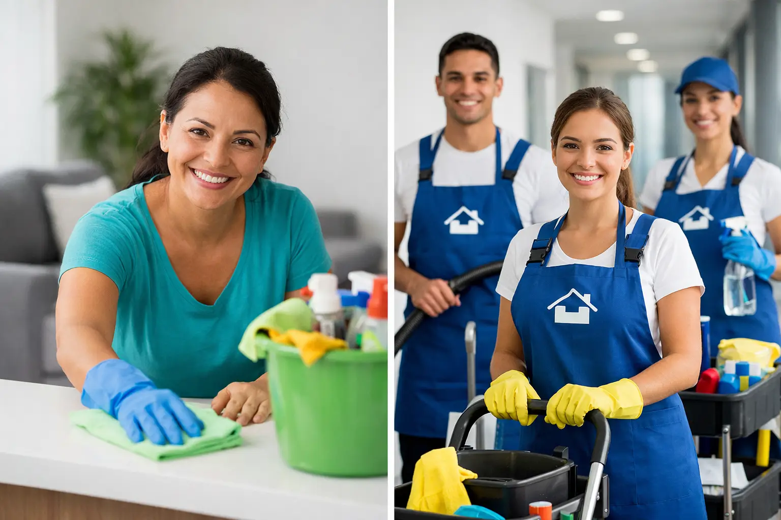 Diferença entre diarista e empresa de limpeza
