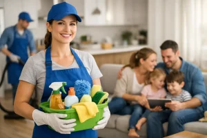 Serviço de limpeza para famílias ocupadas