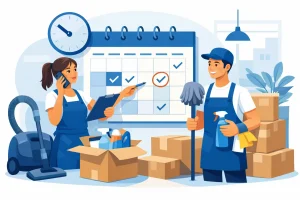 Como agendar limpeza pré-mudança sem imprevistos