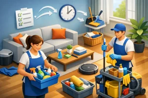 Como preparar a casa para faxina sem perder tempo