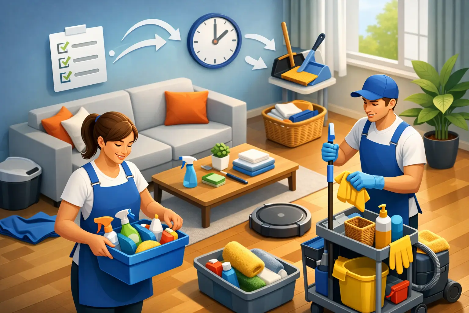 Como preparar a casa para faxina sem perder tempo