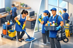 Faxina interna ou terceirizada: qual compensa?