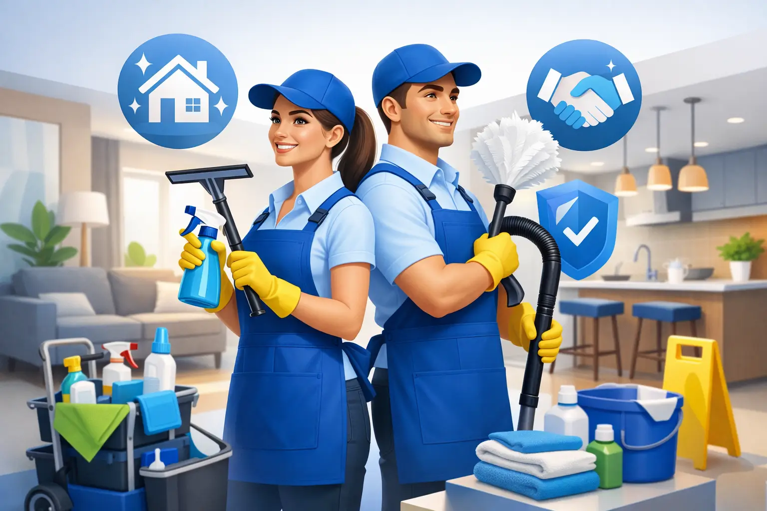 Benefícios da equipe dupla uniformizada