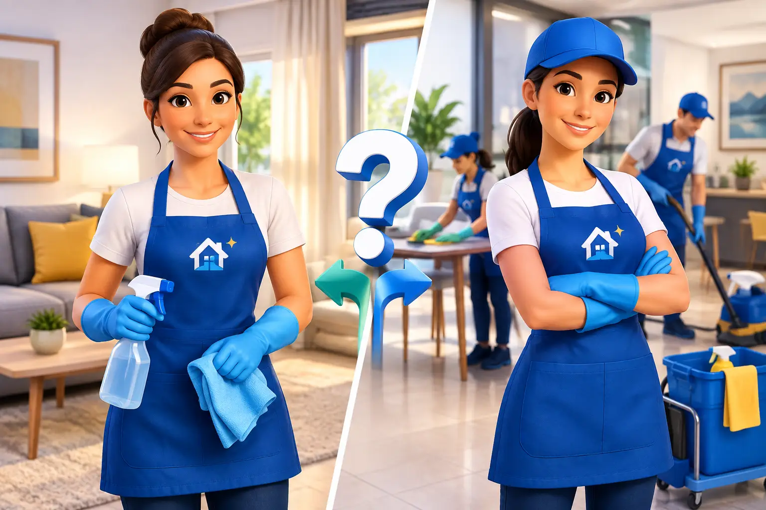 Diarista registrada versus terceirizada: qual escolher?